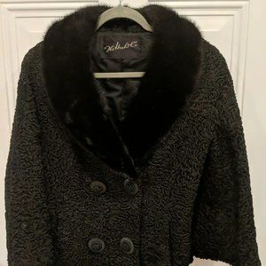 The Hect Co. Vintage Winter Coat with Fur Neck